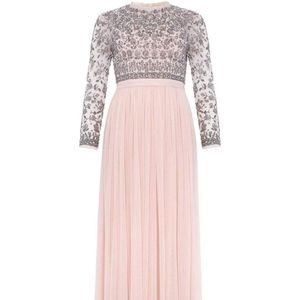 Andromeda Long Sleeve Backless Gown